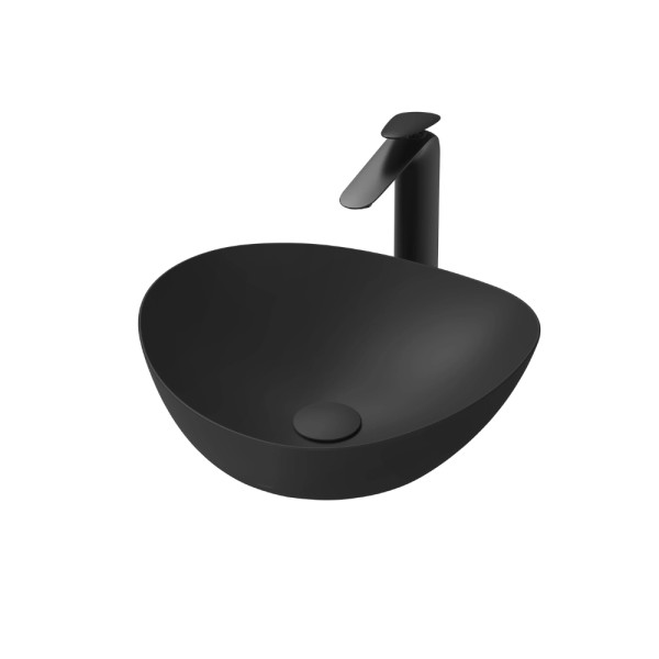  Chậu lavabo đặt bàn TOTO LT4704G17#MBL (LT4704G17MBL) đen mờ vành mỏng Linear Ceram 