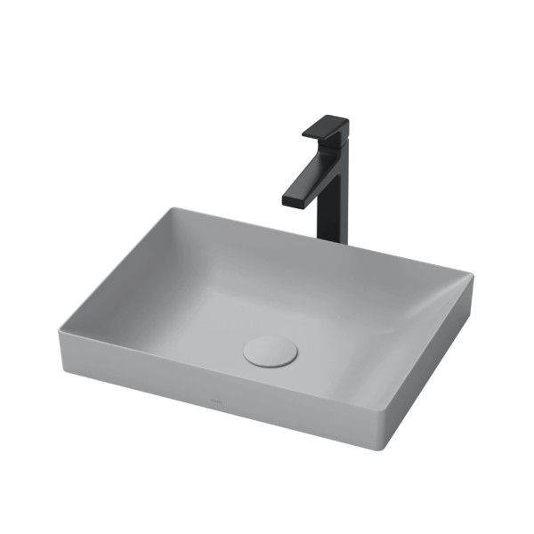  Chậu lavabo đặt bàn TOTO LT4715G19#MGR (LT4715G19MGR) xám mờ vành mỏng Linear Ceram 