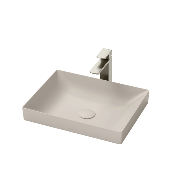  Chậu lavabo đặt bàn TOTO LT4715G17#MBE  be mờ vành mỏng Linear Ceram 