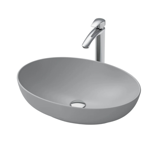  Chậu rửa lavabo đặt bàn TOTO LT1705#MGR màu xám mờ 