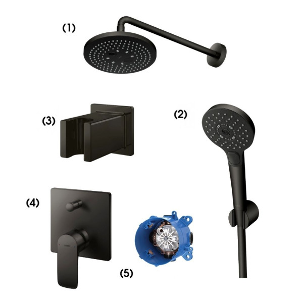  Set sen tắm âm tường 2 đường nước nóng lạnh TOTO TBW01004BB TBW01010A 