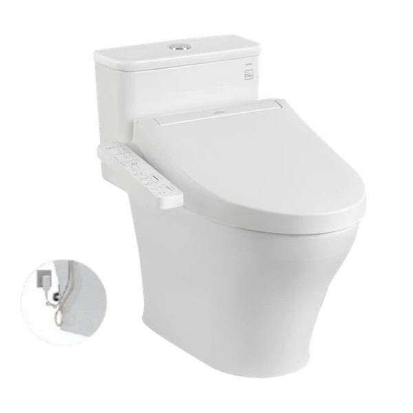  Bồn cầu 1 khối TOTO MS857DW16#XW nắp điện tử Washlet C2 TCF23410AAA 