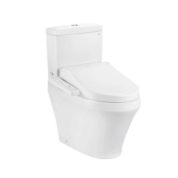  Bồn cầu TOTO CS948CDW17#XW 2 khối nắp điện tử Washlet C2 TCF23460AAA giấu dây 
