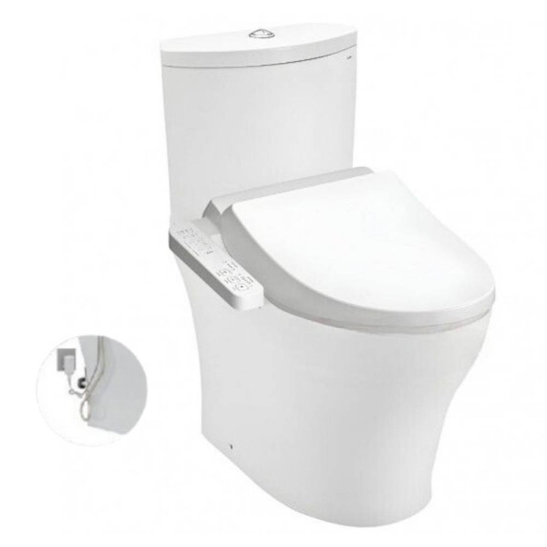  Bồn cầu TOTO CS838DW18#XW 2 khối nắp điện tử TCF23710AAA Washlet C2 cơ bản 