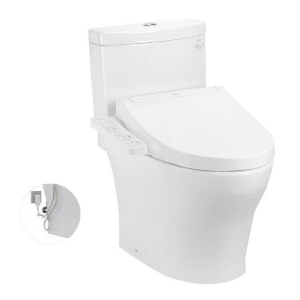  Bồn cầu TOTO CS769DRW16#XW 2 khối nắp điện tử Washlet C2 TCF23410AAA 