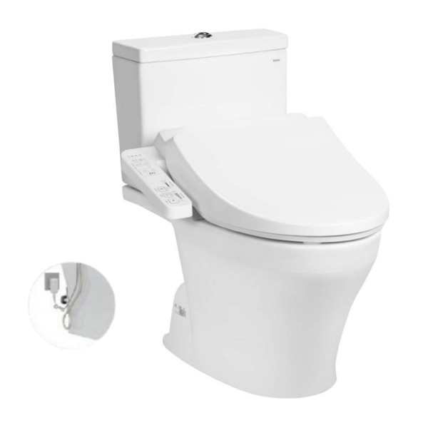  Bồn cầu TOTO CS326DW18#XW 2 khối nắp điện tử TCF23710AAA Washlet C2 cơ bản 