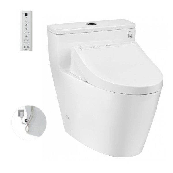  Bồn cầu TOTO MS625DW14#XW 1 khối nắp điện tử Washlet C5 TCF24410AAA 