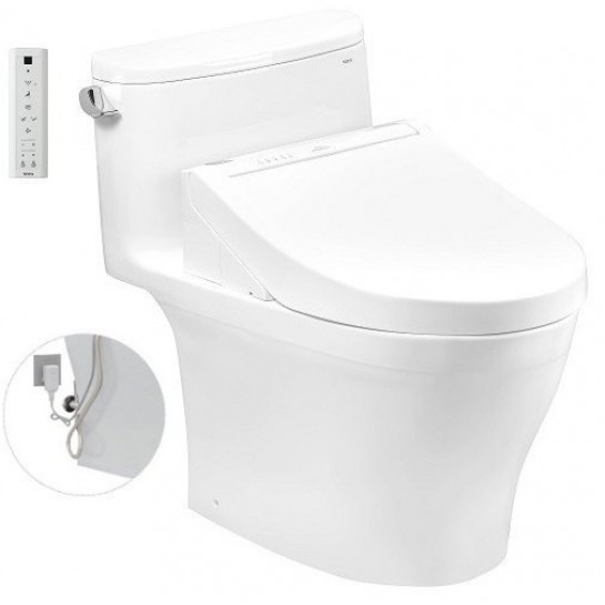  Bồn cầu TOTO MS887RW14#XW 1 khối nắp điện tử Washlet C5 TCF24410AAA 