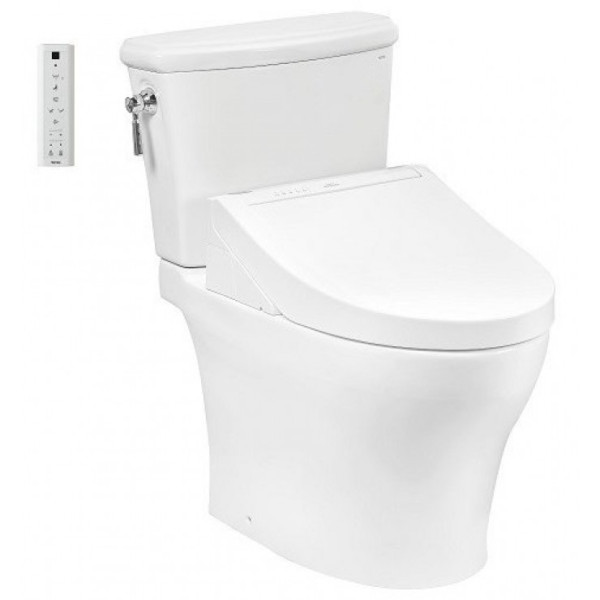  Bồn cầu TOTO CS986CGW15#XW 2 khối nắp điện tử Washlet C5 TCF24460AAA giấu dây 
