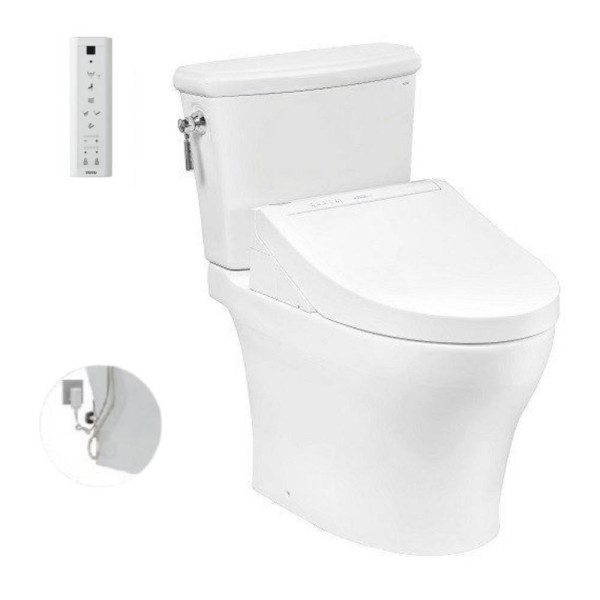  Bồn cầu TOTO CS986GW14#XW 2 khối nắp điện tử Washlet C5 TCF24410AAA 