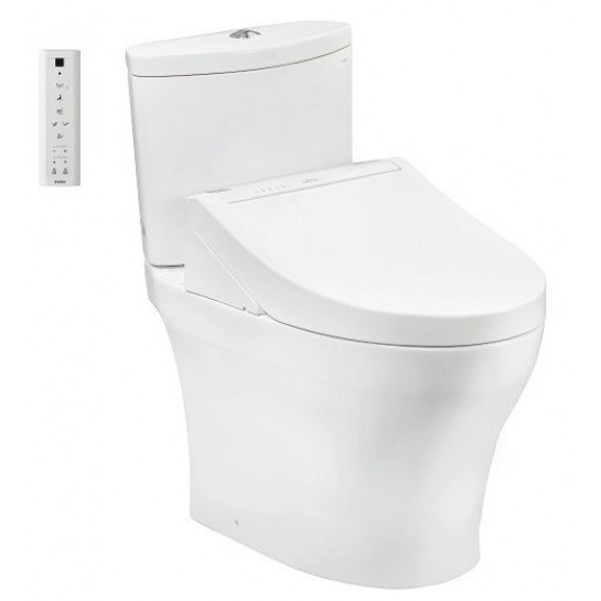  Bồn cầu TOTO CS838CDW15#XW 2 khối nắp điện tử Washlet C5 TCF24460AAA giấu dây 