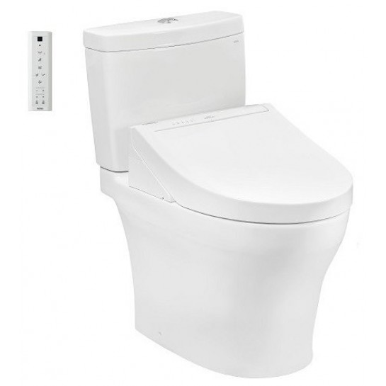  Bồn cầu TOTO CS769CDRW15#XW 2 khối nắp điện tử Washlet C5 TCF24460AAA giấu dây 