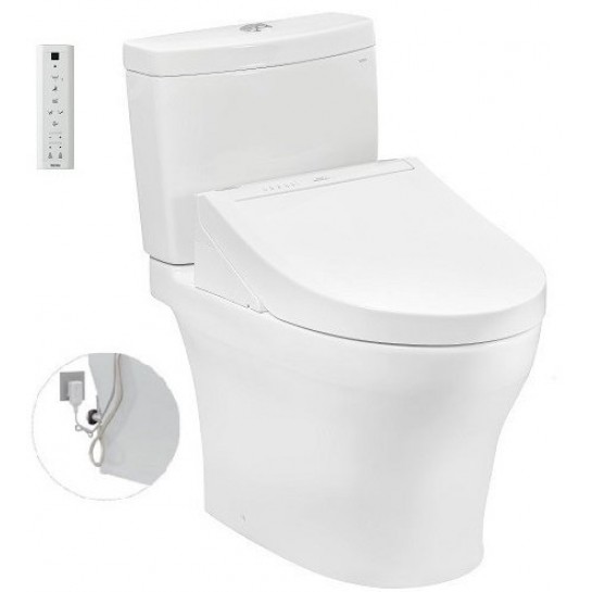  Bồn cầu TOTO CS769DRW14#XW 2 khối nắp điện tử Washlet C5 TCF24410AAA 