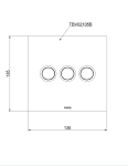  Van chuyển hướng 3 đường nước nút nhấn TOTO TBV02105B#BBR