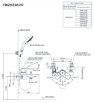  Củ sen tắm nóng lạnh GR Series TOTO TBG02302VA 