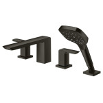 Vòi Xả Bồn Tắm TOTO TBG02202A#MBL Nóng Lạnh 4 Lỗ Màu Đen Mờ