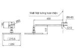  Bát sen tắm gắn tường TOTO TBW08002A  