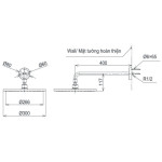  Bát sen tắm gắn tường TOTO TBW07003A