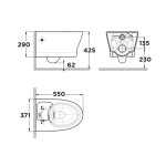 Bồn cầu treo tường American Standard WP-2265