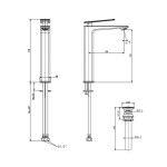 Vòi chậu cổ cao American Standard Acacia SS WF-2415
