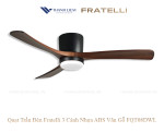 Quạt Trần Đèn Fratelli 3 Cánh Nhựa ABS Vân Gỗ FQT08DWL
