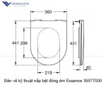 Nắp bệt đóng êm Essence 39577000
