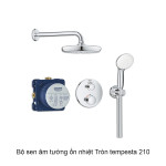 Bộ sen âm tường ổn nhiệt Tròn tempesta 210