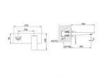 Vòi chậu gắn tường Clara CF-91350