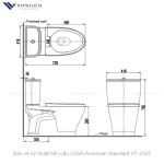 Bồn cầu 2 khối American Standard VF-2162