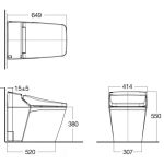 Bồn cầu điện tử American Standard WP-1806