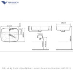 Chậu đặt bàn Lavabo American Standard WP-0618
