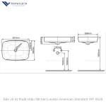 Chậu đặt bàn Lavabo American Standard WP-0628
