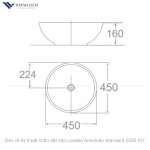 Chậu đặt bàn Lavabo American Standard 0500-WT