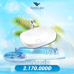 Chậu Rửa Lavabo Inax AL-642V (AL642V) Đặt Bàn AquaCeramic 