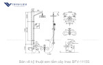 Sen tắm cây Inax BFV-1115S