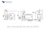 Bồn cầu treo tường INAX AC-22PVN