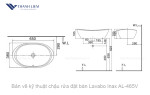 Chậu Rửa Đặt Bàn Lavabo Inax AL-465V