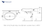Chậu Rửa Đặt Bàn Lavabo Inax L-465V