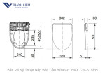 Nắp Bồn Cầu Rửa Cơ INAX CW-S15VN