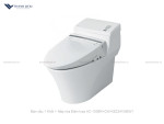 Bồn cầu 1 Khối Inax AC-1008R + Nắp rửa Điện CW-KB22AVN/BW1
