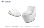 Bồn cầu 1 Khối Inax AC-919R + nắp rửa điện CW-H17VN