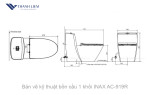 Bồn Cầu 1 Khối INAX AC-919R + Nắp Rửa Cơ CW-S15VN