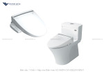 Bồn cầu 1 Khối Inax AC-900R + Nắp rửa Điện CW-KB22AVN/BW1