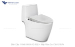 Bồn Cầu 1 Khối INAX AC-902 + Nắp Rửa Cơ CW-S15VN