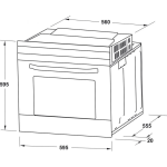 Lò nướng âm tủ Hafele HO-6T70A 538.01.441 70 lít