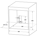 Lò nướng âm tủ Hafele HO-4K70A 538.61.451 60cm 70 Lít Series 400