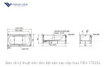 Bồn tắm đặt sàn Inax FBV-1702SR