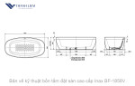 Bồn tắm đặt sàn Inax BF-1858V