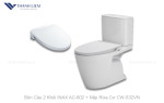 Bồn Cầu 2 Khối INAX AC-602 + Nắp Rửa Cơ CW-S32VN