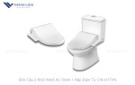 Bồn Cầu 2 Khối INAX AC-504A + Nắp Điện Tử CW-H17VN